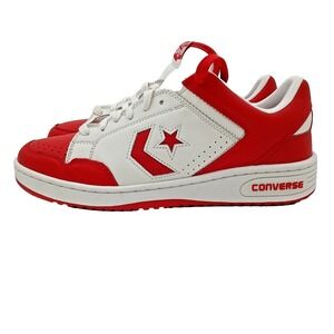 Converse Weapon Leather Low Basketball Shoes Mens 13 Red White A10598C